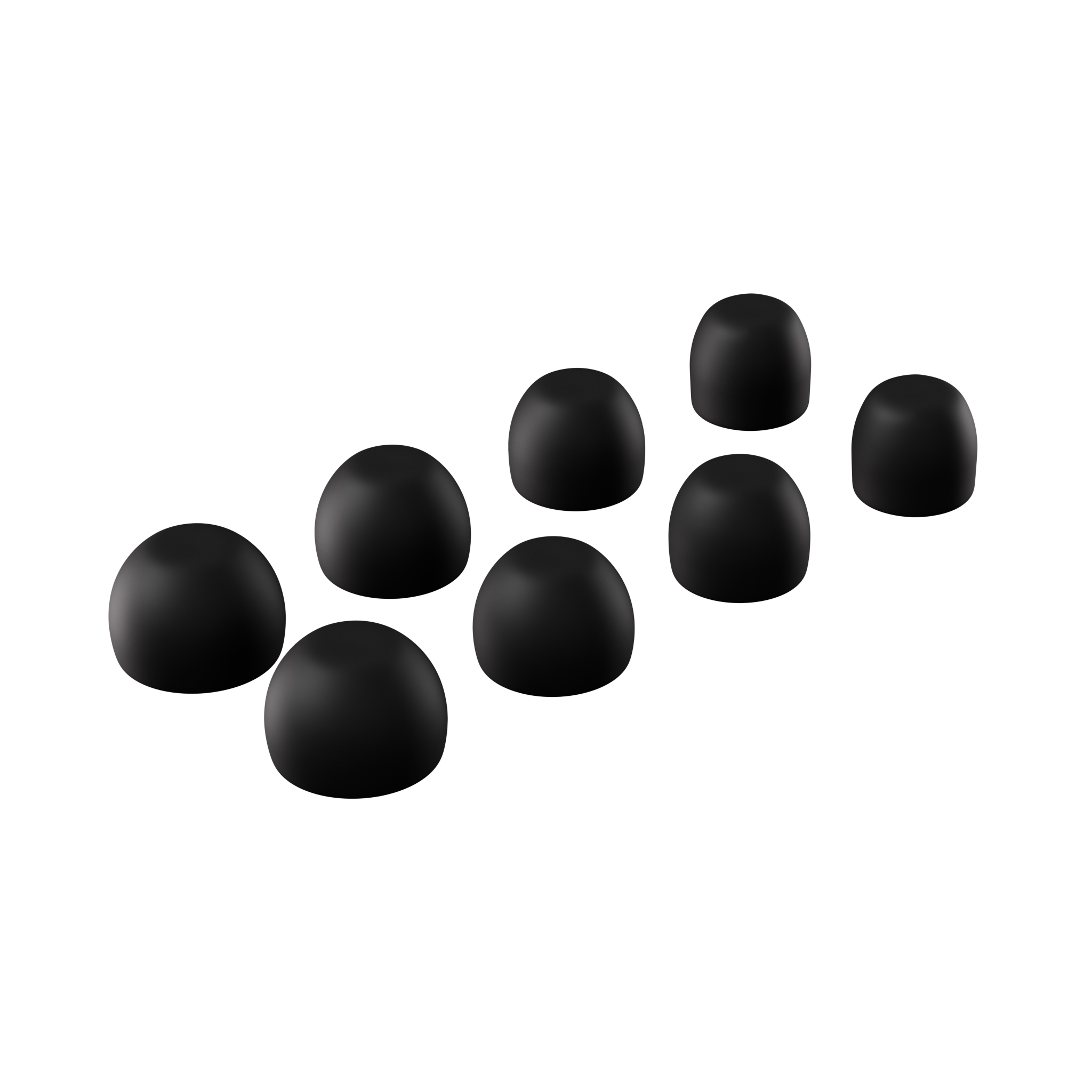 Loop Quiet™ 2 Ear Tips - Black (Mixed Sizes)